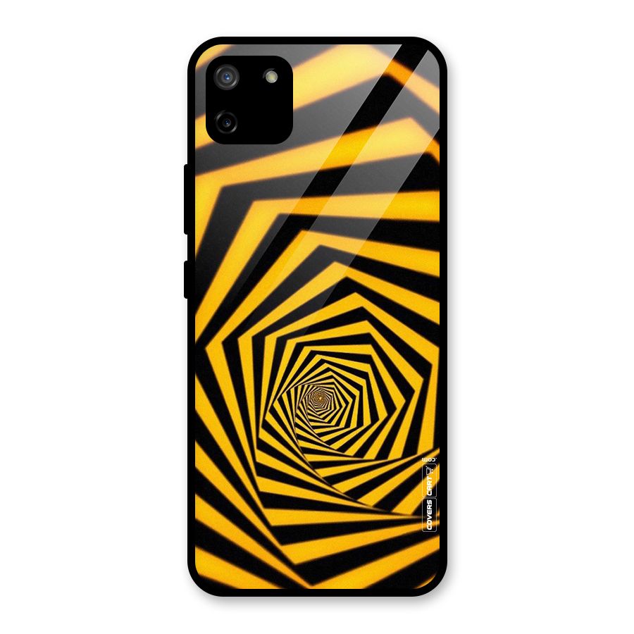 Taxi Pattern Glass Back Case for Realme C11