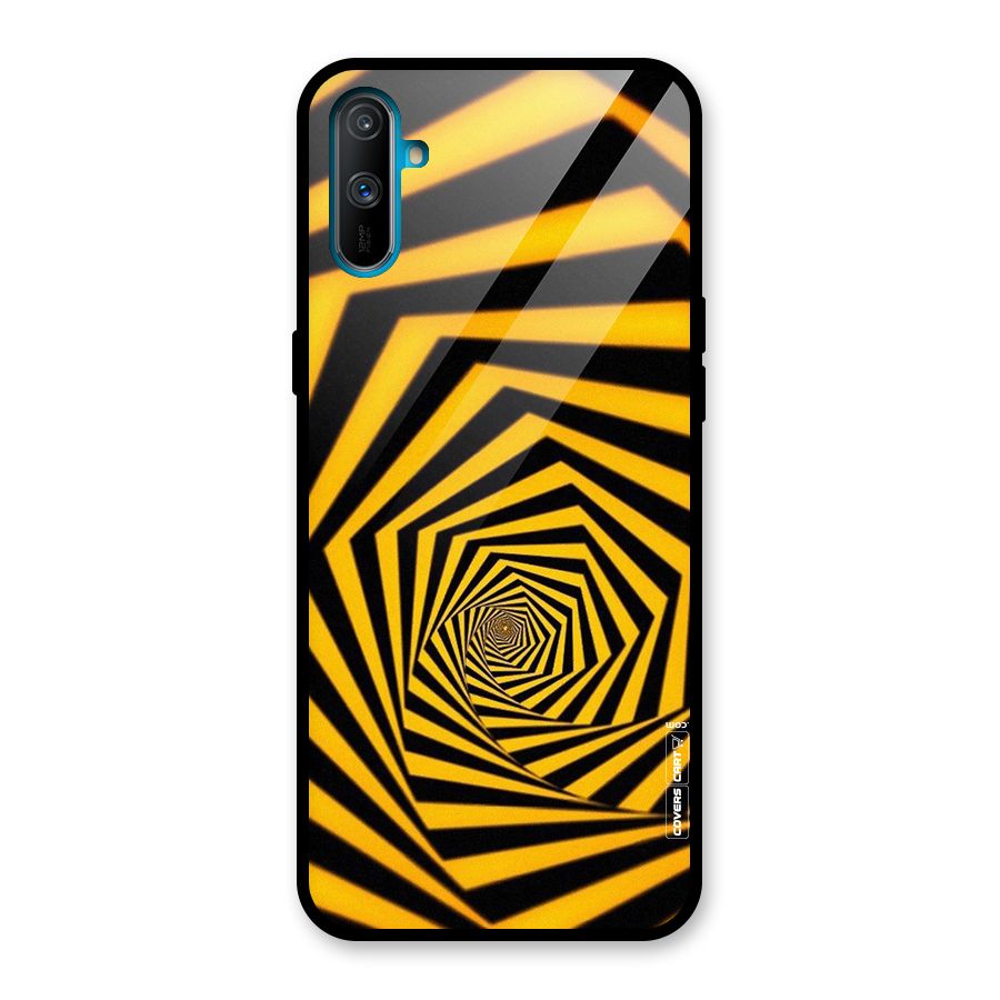 Taxi Pattern Glass Back Case for Realme C3