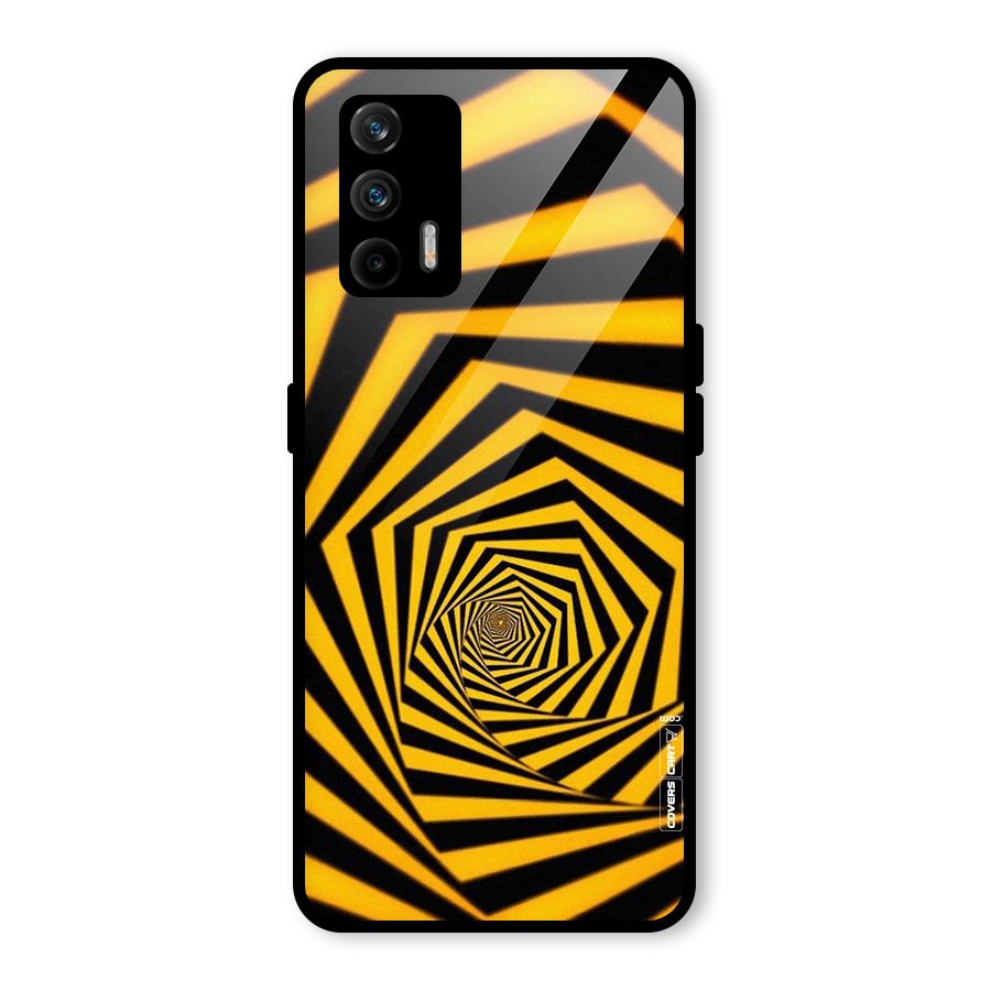 Taxi Pattern Glass Back Case for Realme GT 5G