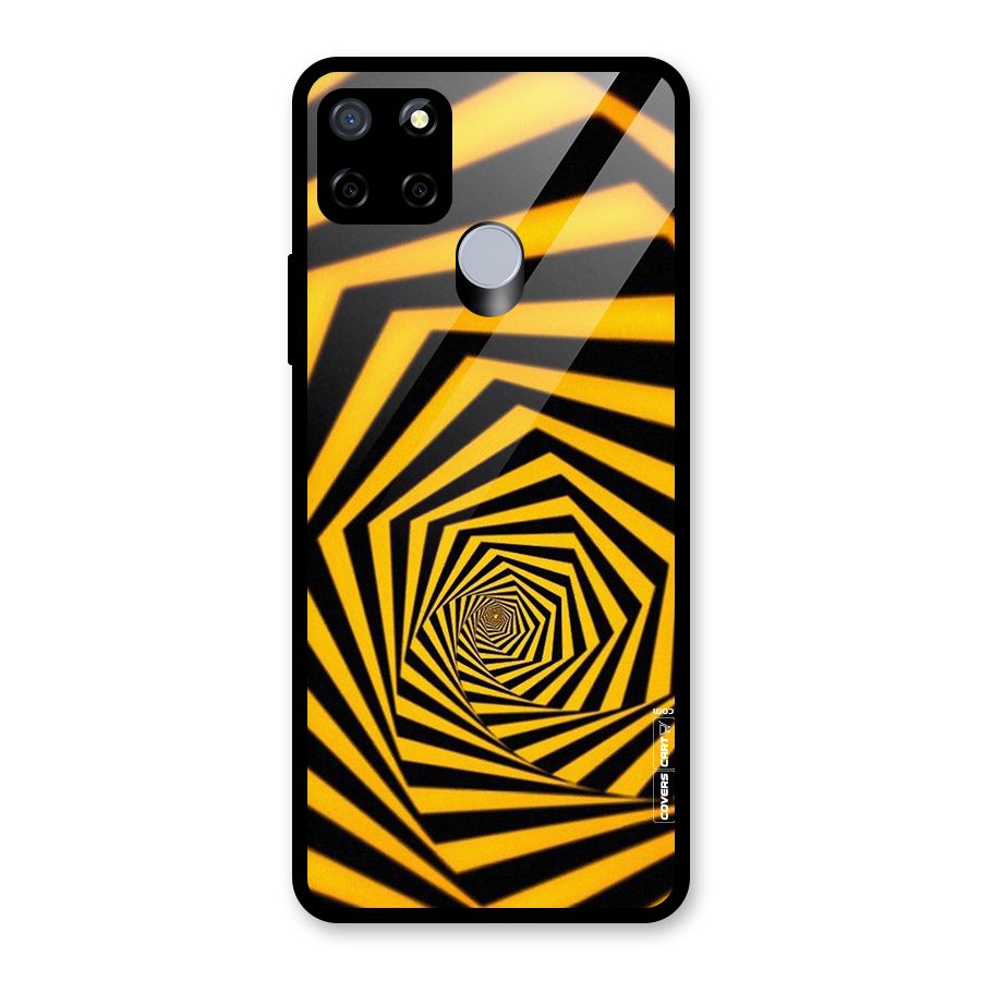 Taxi Pattern Glass Back Case for Realme Narzo 20