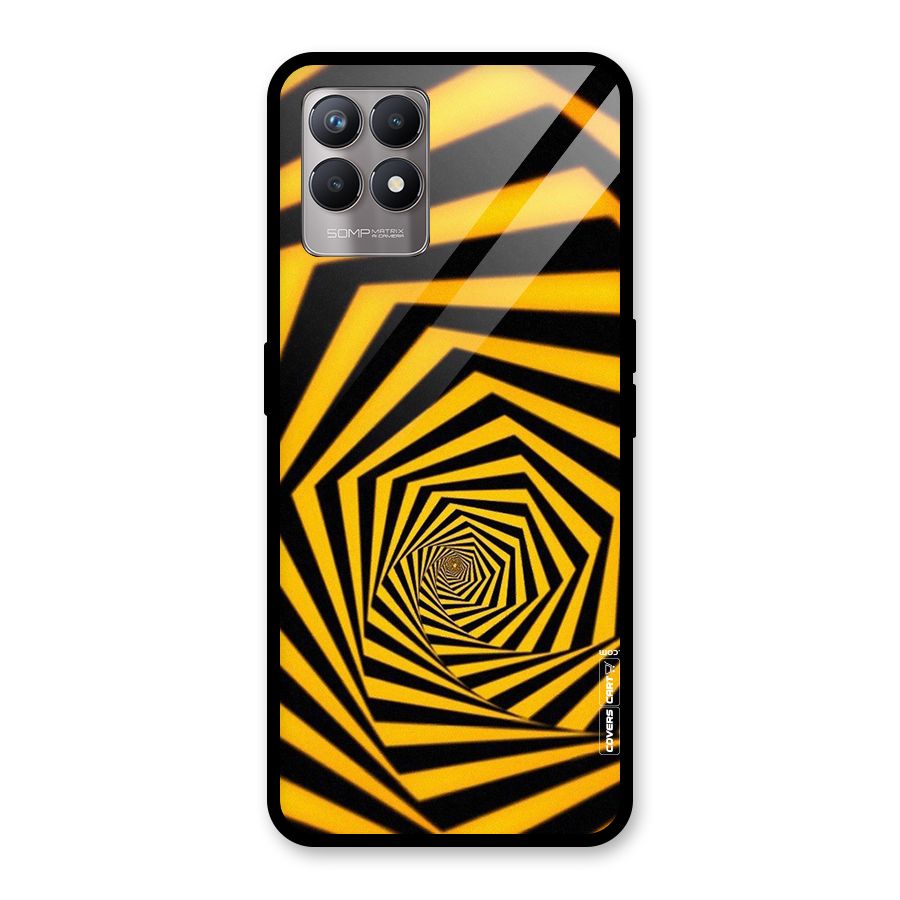 Taxi Pattern Glass Back Case for Realme Narzo 50