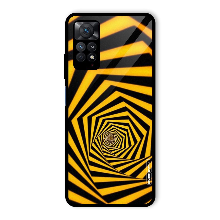 Taxi Pattern Glass Back Case for Redmi Note 11 Pro Plus 5G