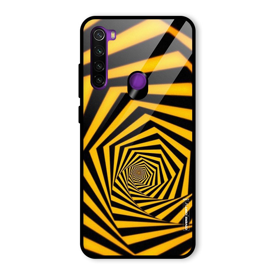 Taxi Pattern Glass Back Case for Redmi Note 8