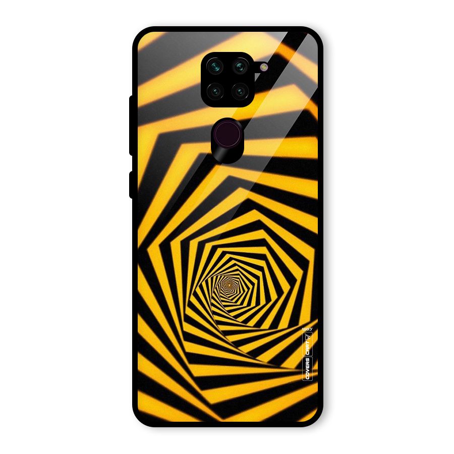 Taxi Pattern Glass Back Case for Redmi Note 9