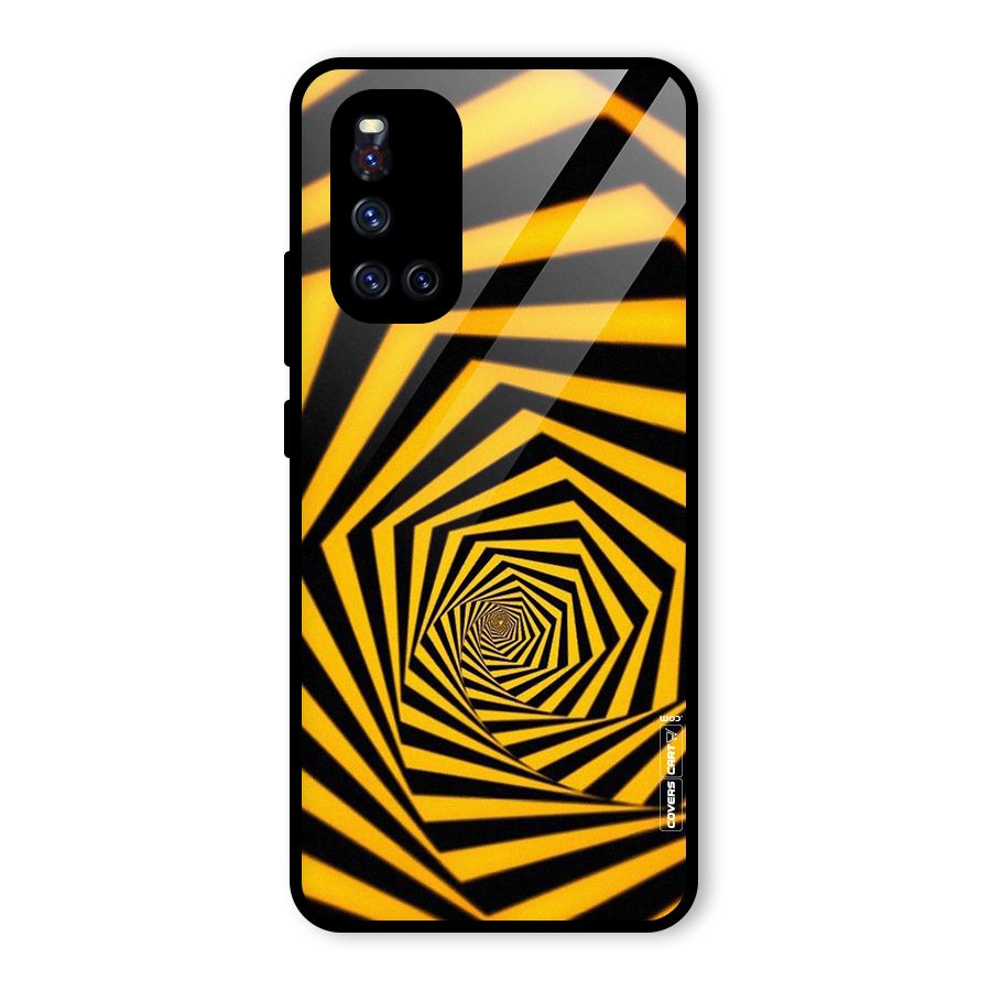 Taxi Pattern Glass Back Case for Vivo V19