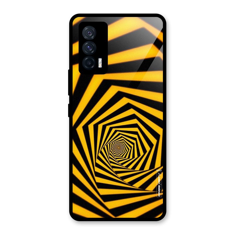 Taxi Pattern Glass Back Case for Vivo iQOO 7 5G