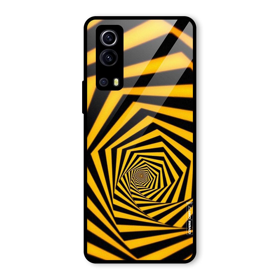 Taxi Pattern Glass Back Case for Vivo iQOO Z3