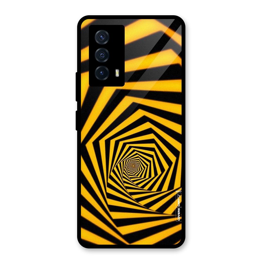 Taxi Pattern Glass Back Case for Vivo iQOO Z5