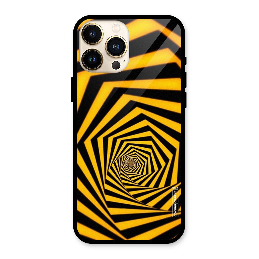 Taxi Pattern Glass Back Case for iPhone 13 Pro Max