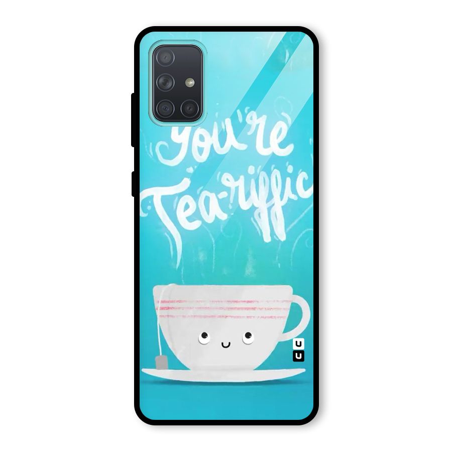 Tea-rific Glass Back Case for Galaxy A71