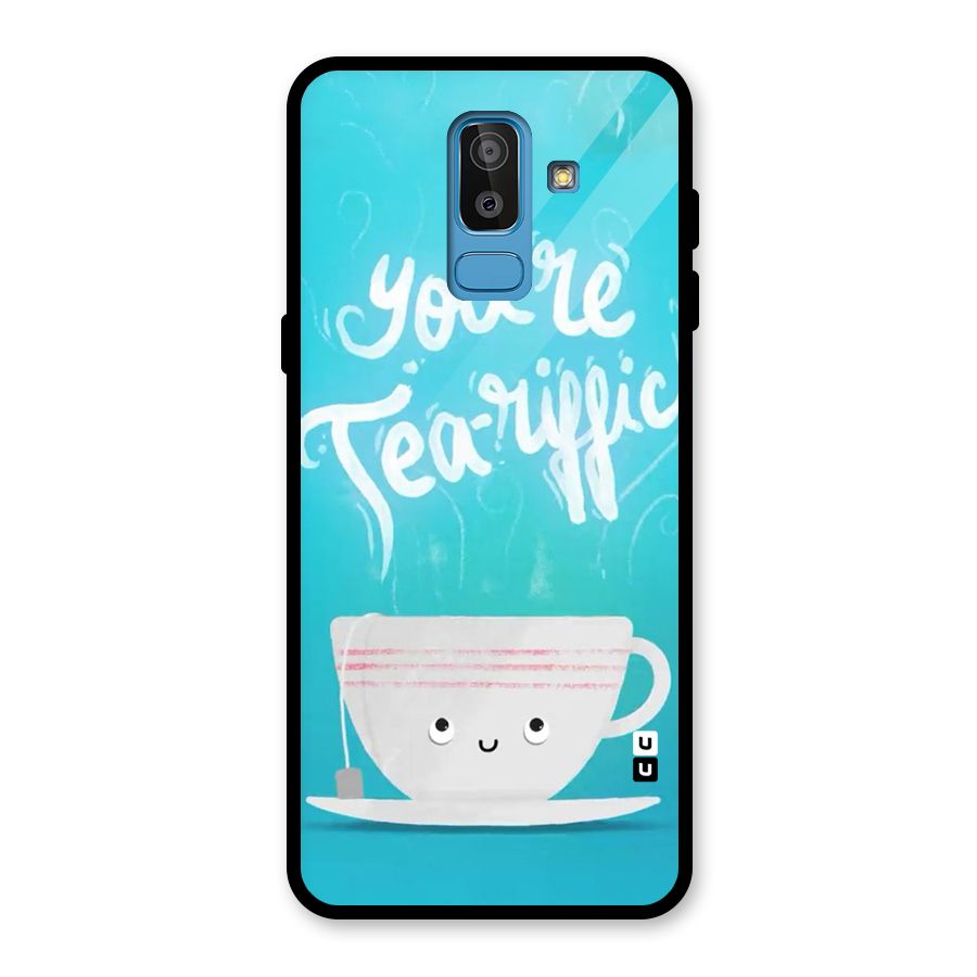 Tea-rific Glass Back Case for Galaxy J8