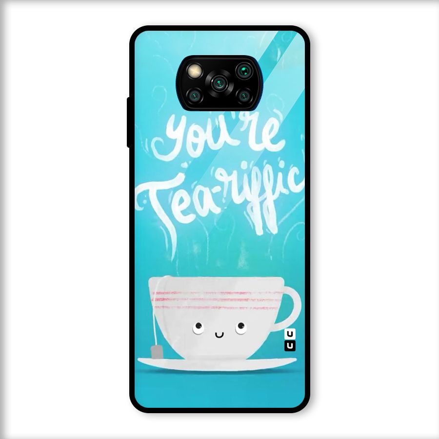 Tea-rific Glass Back Case for Poco X3