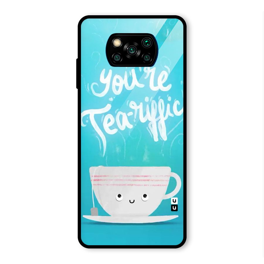 Tea-rific Glass Back Case for Poco X3 Pro
