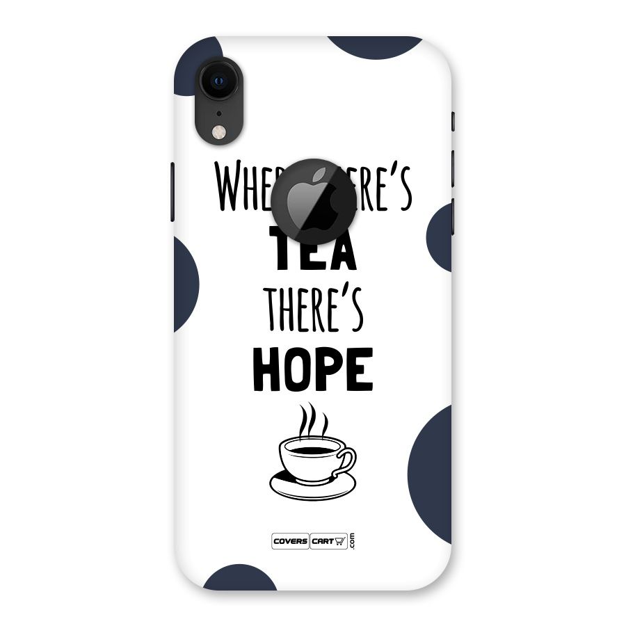 Tea Hope Back Case for iPhone XR Logo Cut