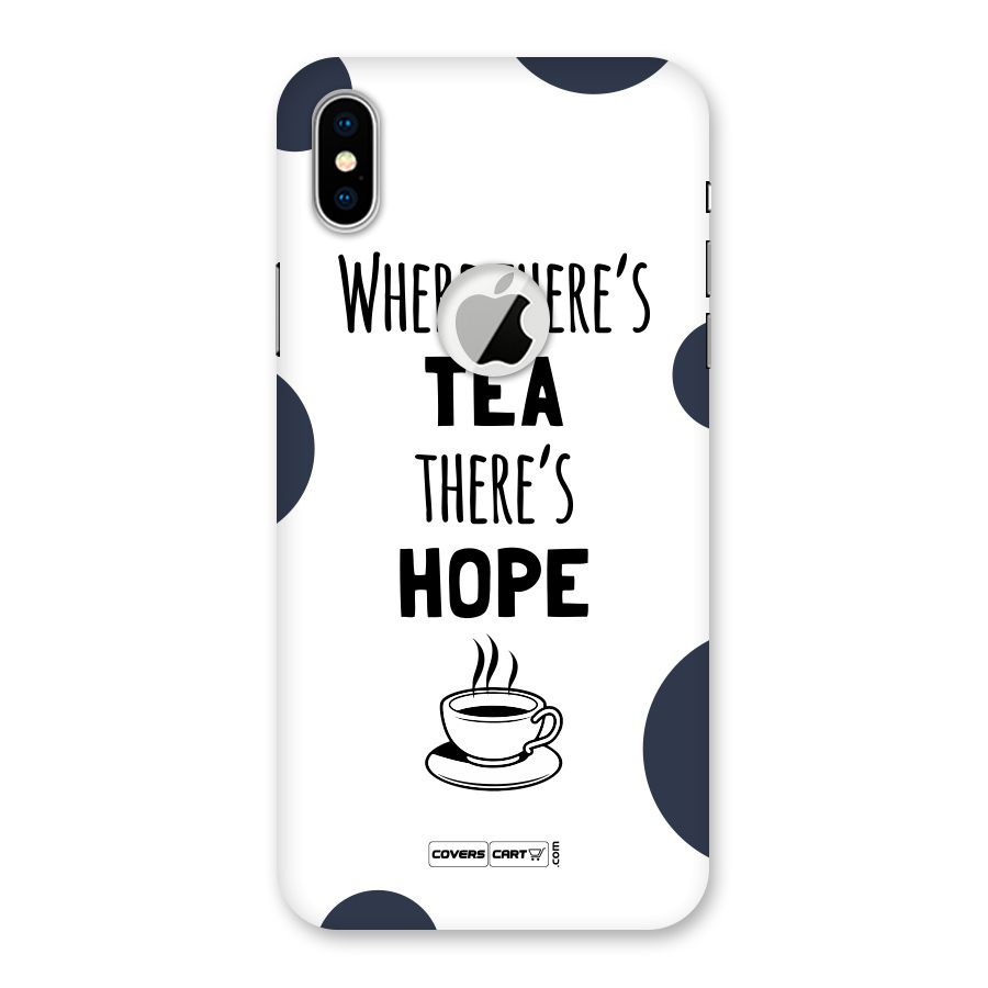 Tea Hope Back Case for iPhone X Logo Cut