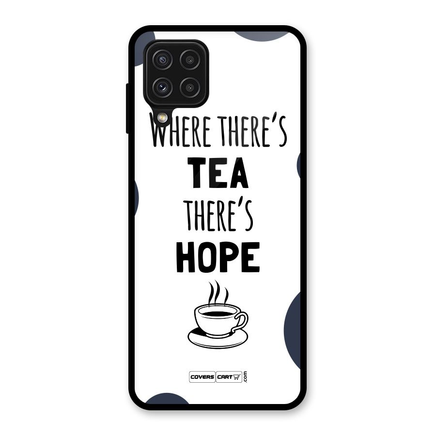 Tea Hope Glass Back Case for Galaxy A22 4G