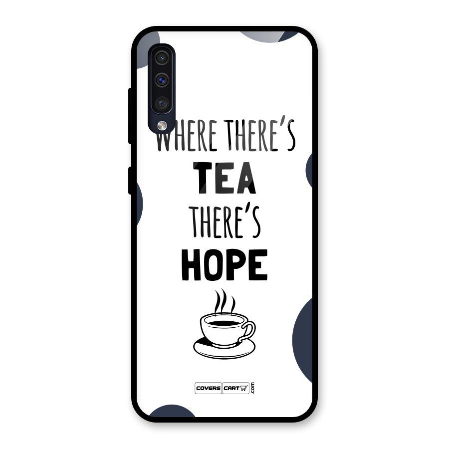 Tea Hope Glass Back Case for Galaxy A50