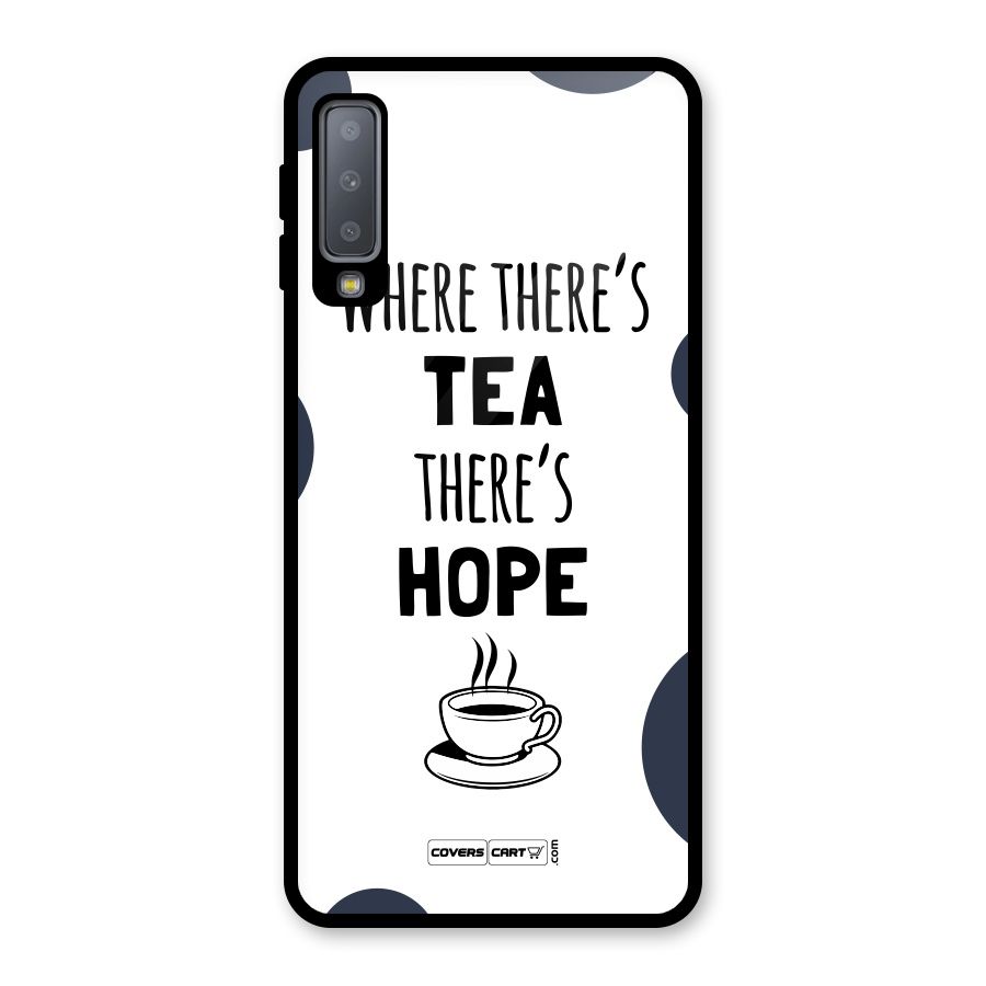Tea Hope Glass Back Case for Galaxy A7 (2018)