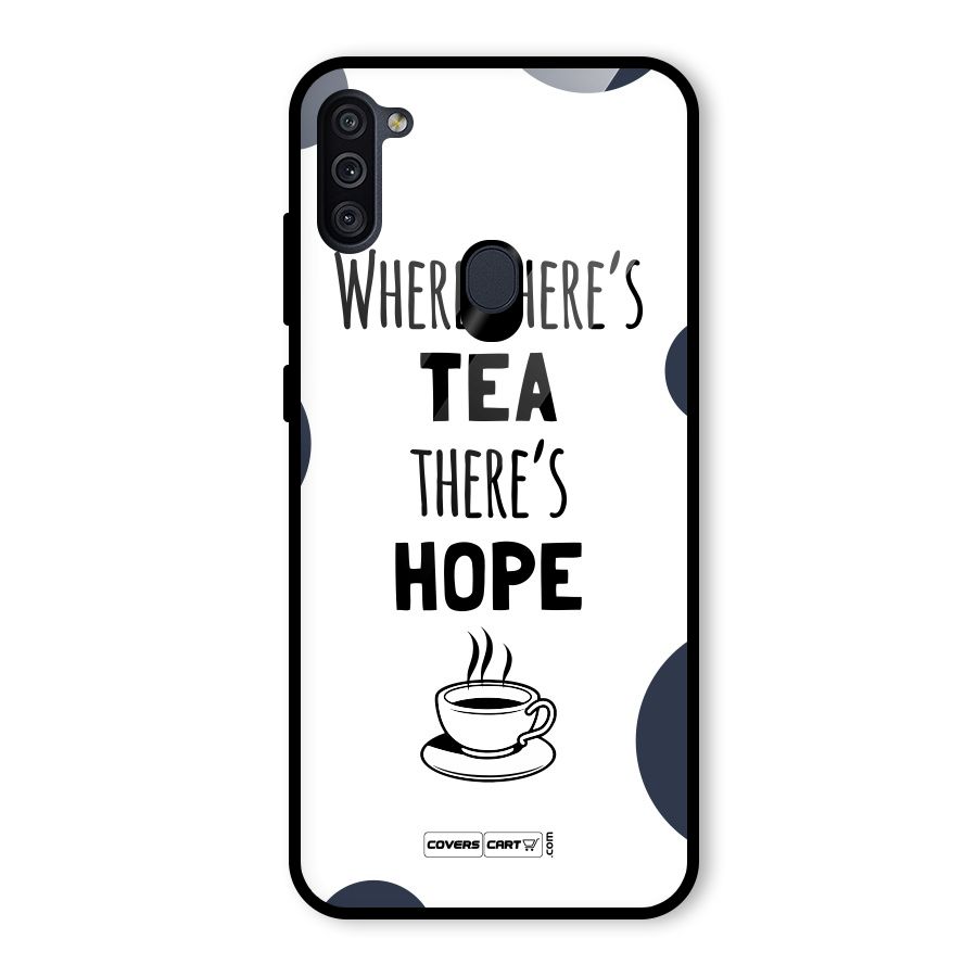 Tea Hope Glass Back Case for Galaxy M11