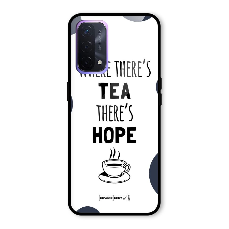 Tea Hope Glass Back Case for Oppo A74 5G
