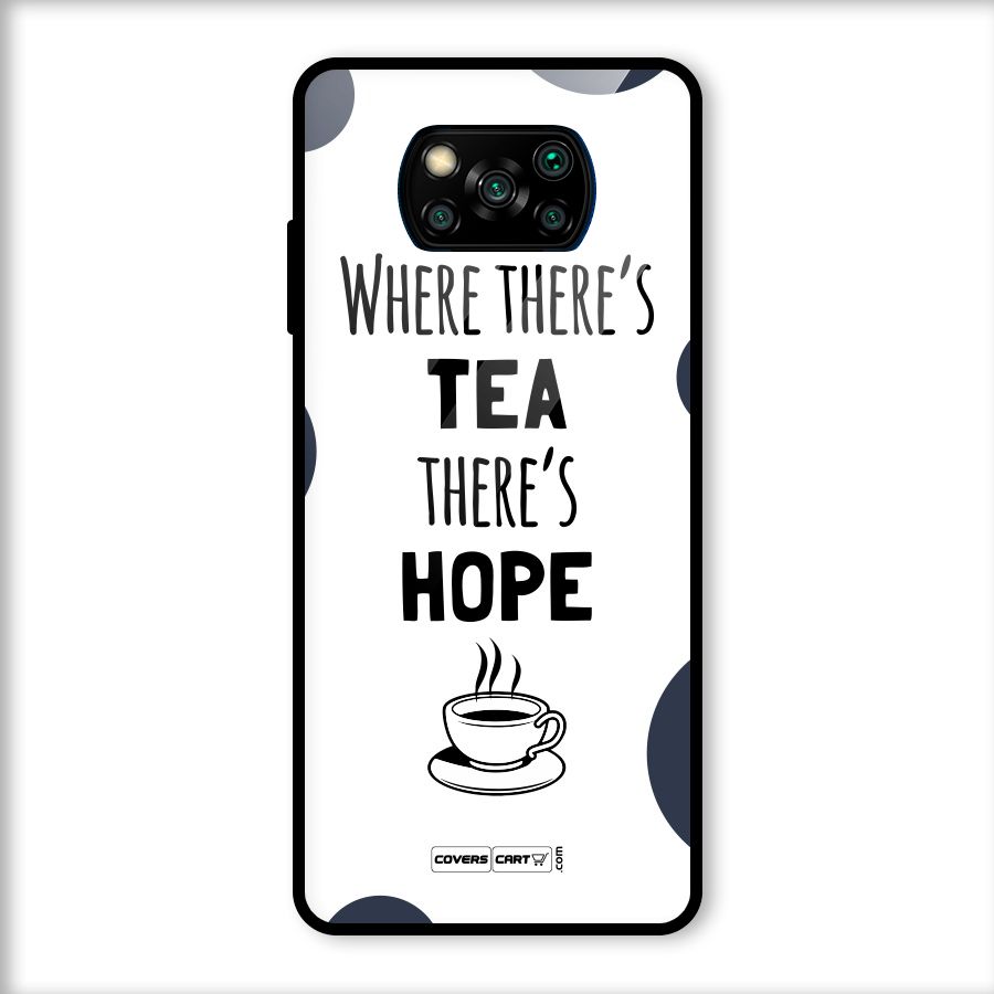 Tea Hope Glass Back Case for Poco X3
