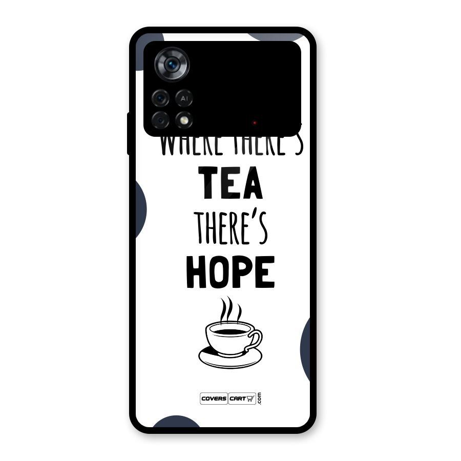 Tea Hope Glass Back Case for Poco X4 Pro 5G