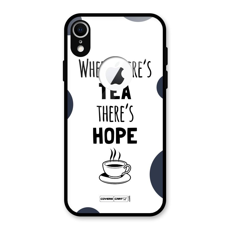 Tea Hope Glass Back Case for iPhone XR Logo Cut