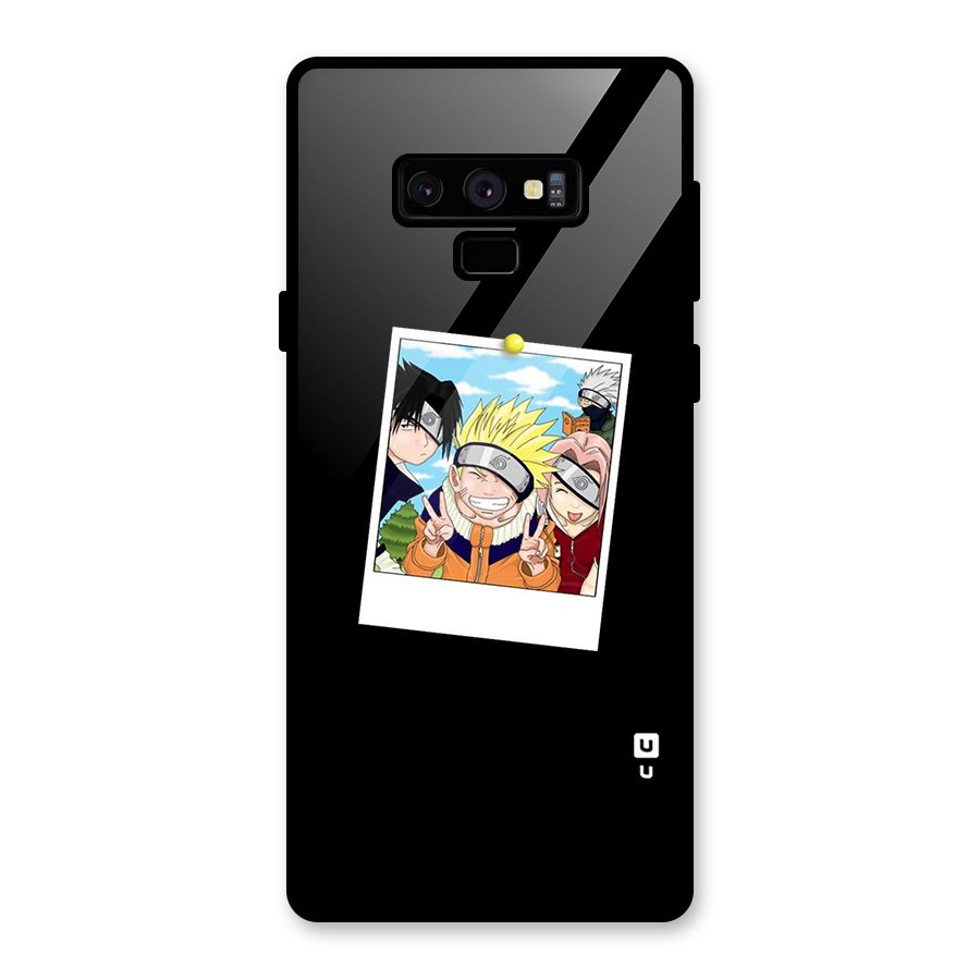 Team Kakashi Cute Glass Back Case for Galaxy Note 9