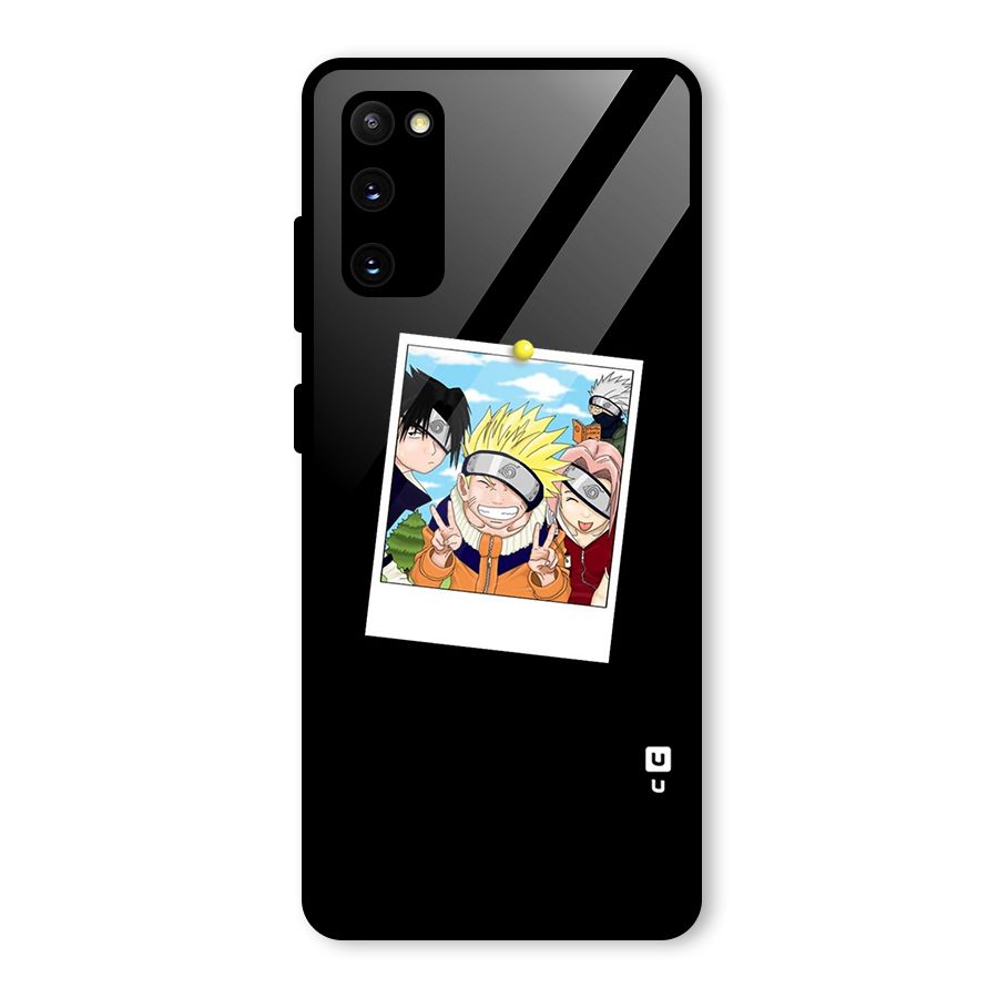 Team Kakashi Cute Glass Back Case for Galaxy S20 FE 5G