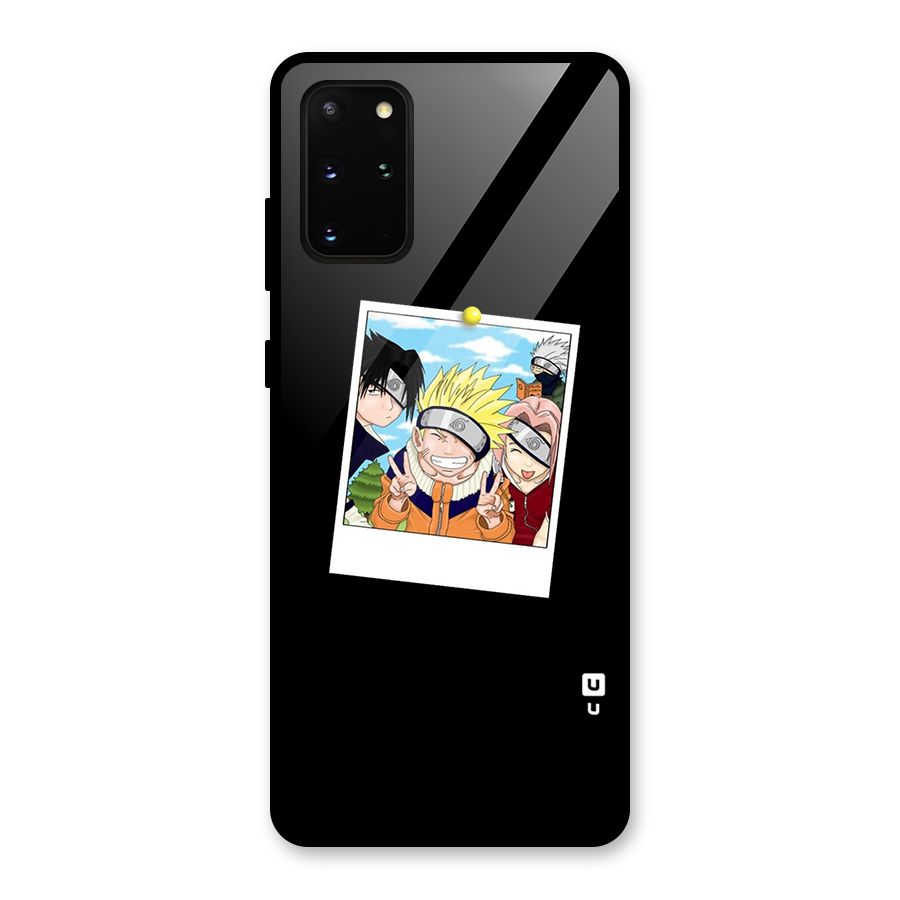 Team Kakashi Cute Glass Back Case for Galaxy S20 Plus