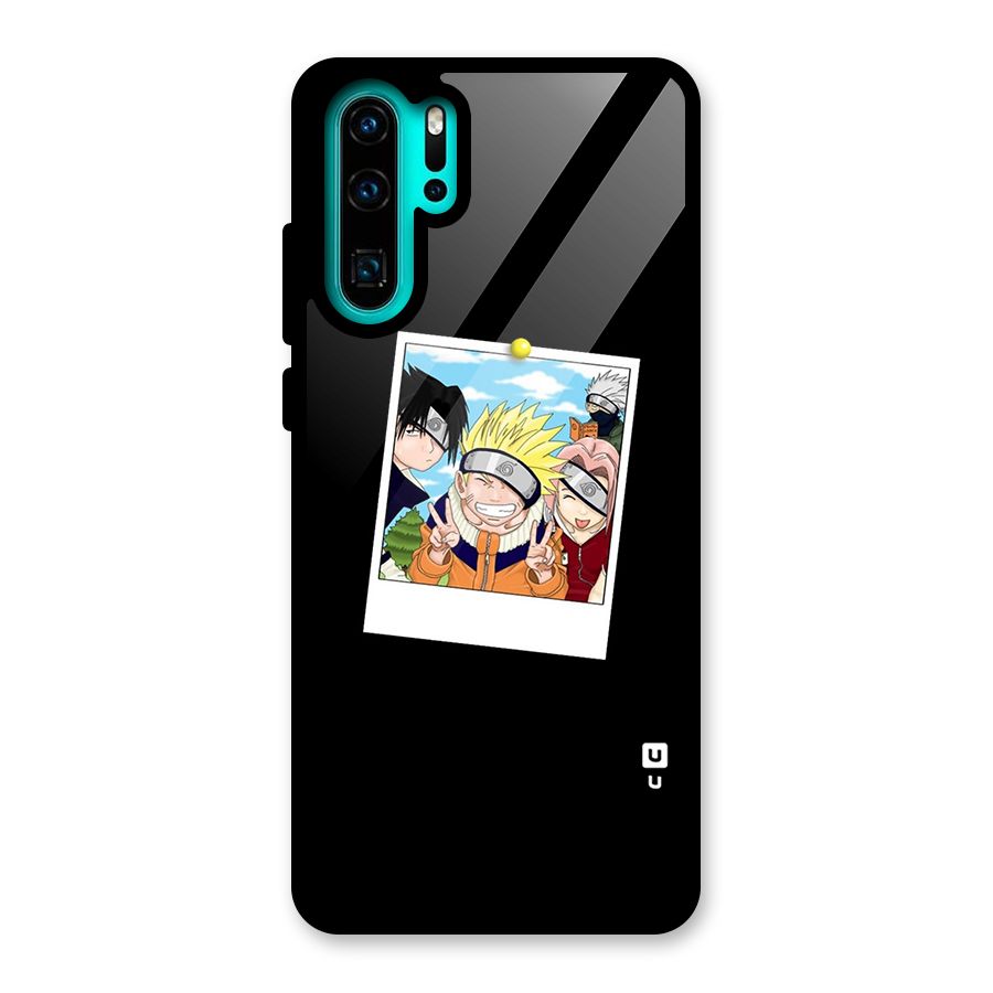 Team Kakashi Cute Glass Back Case for Huawei P30 Pro