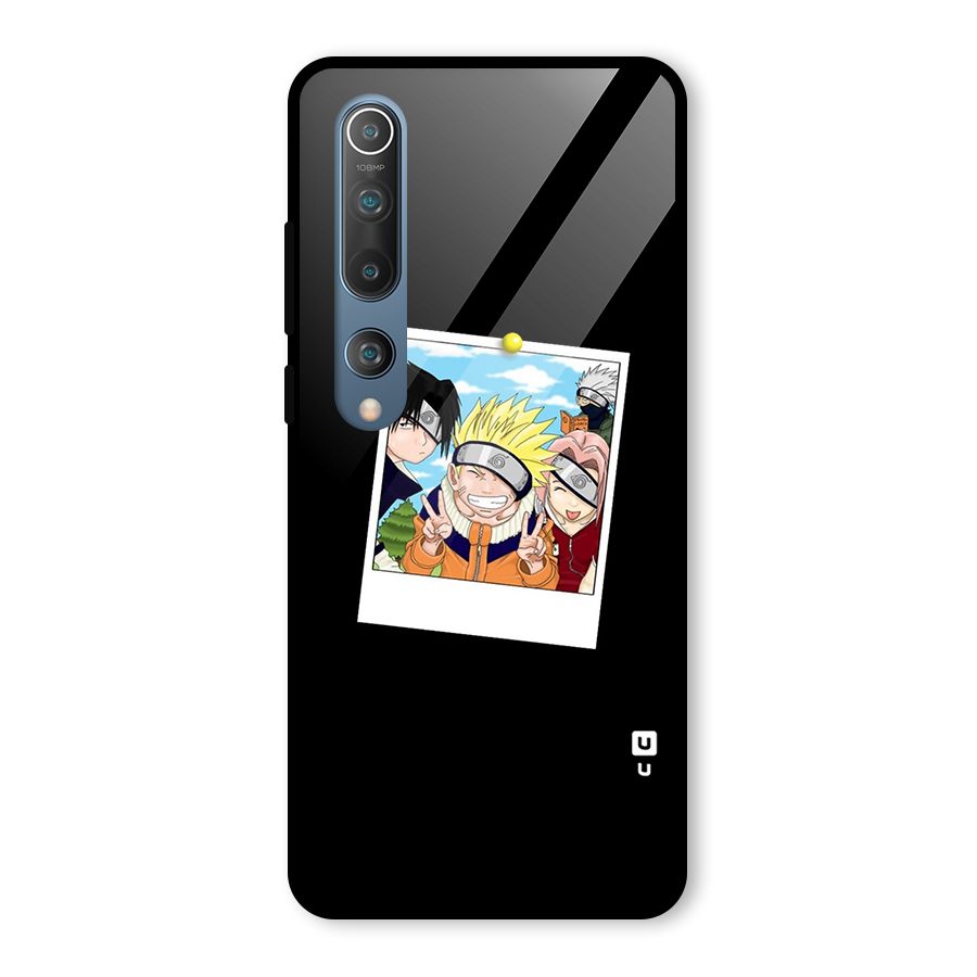 Team Kakashi Cute Glass Back Case for Mi 10