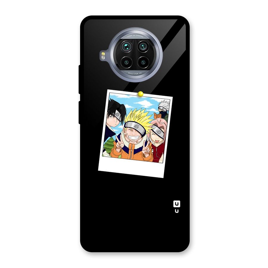 Team Kakashi Cute Glass Back Case for Mi 10i