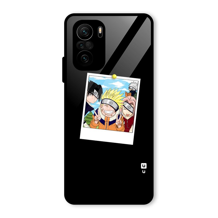 Team Kakashi Cute Glass Back Case for Mi 11x