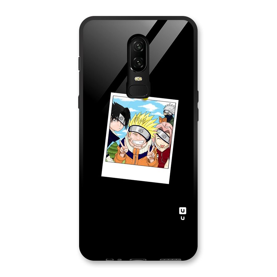 Team Kakashi Cute Glass Back Case for OnePlus 6