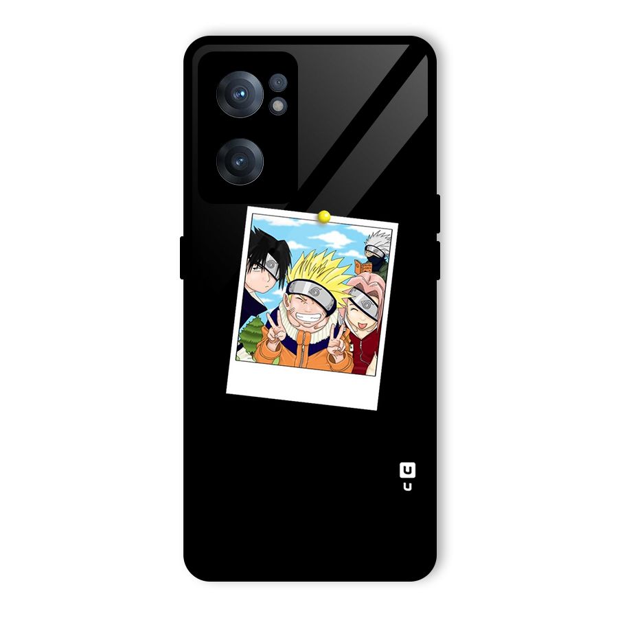 Team Kakashi Cute Glass Back Case for OnePlus Nord CE 2 5G