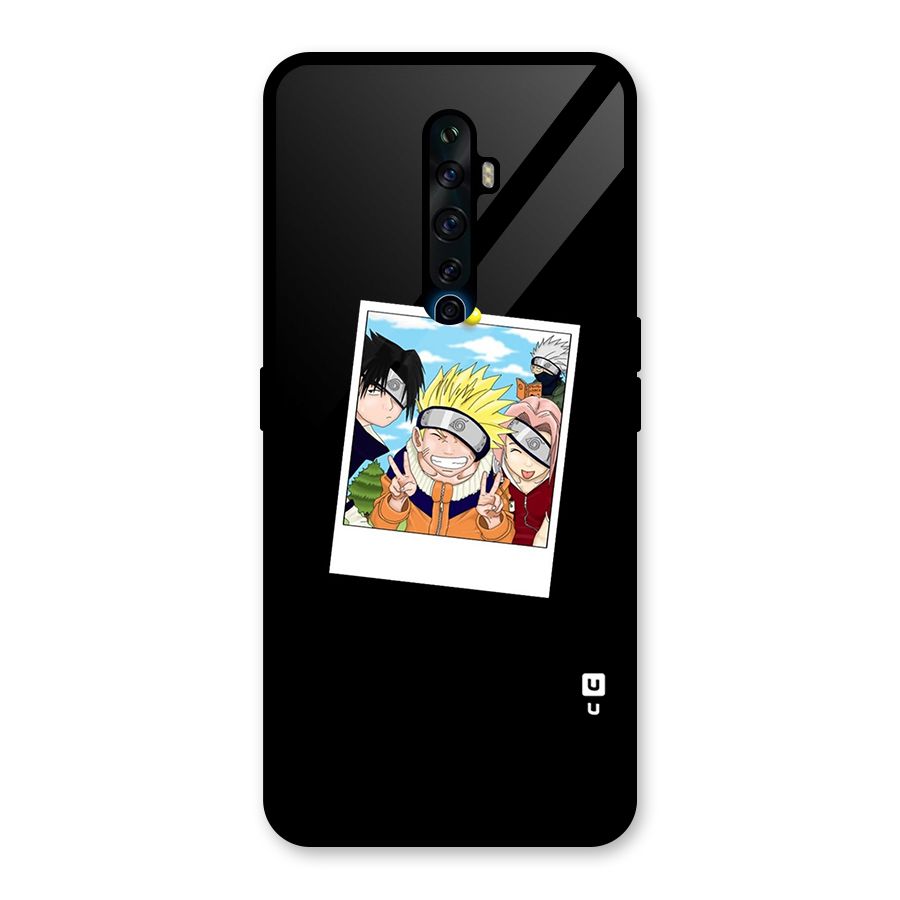 Team Kakashi Cute Glass Back Case for Oppo Reno2 Z