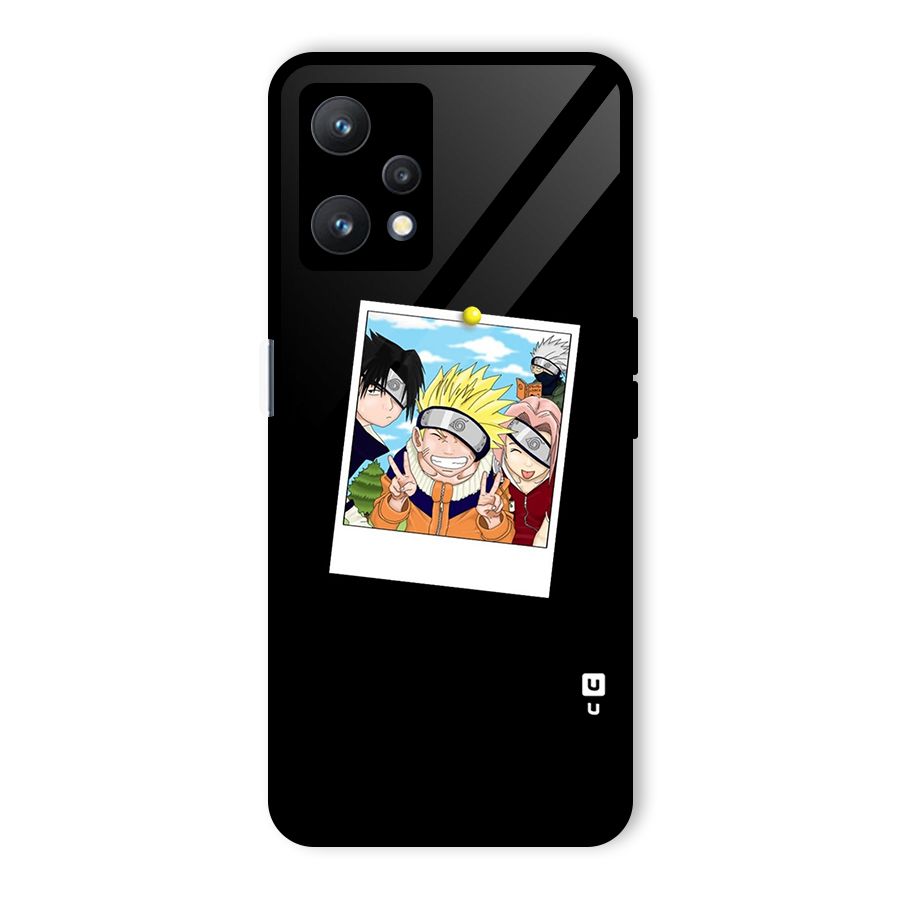 Team Kakashi Cute Glass Back Case for Realme 9 Pro 5G