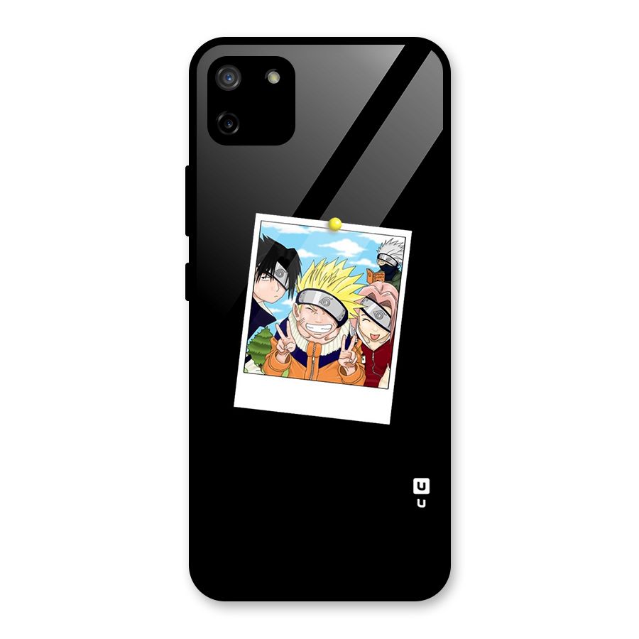 Team Kakashi Cute Glass Back Case for Realme C11