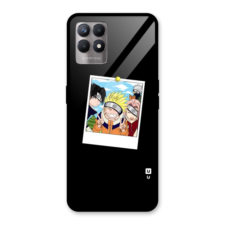 Team Kakashi Cute Glass Back Case for Realme Narzo 50