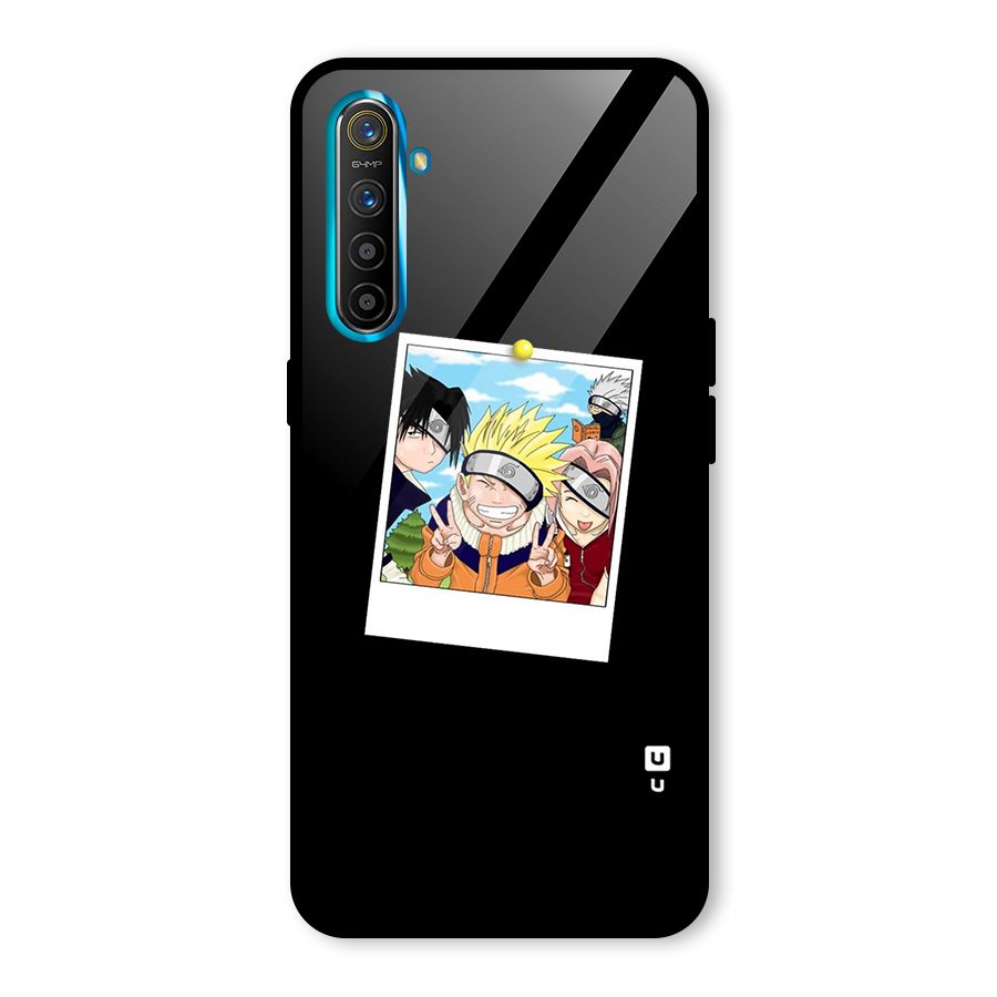 Team Kakashi Cute Glass Back Case for Realme X2