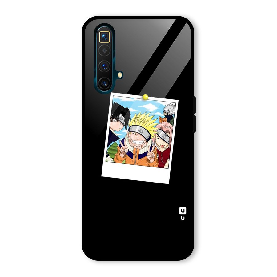 Team Kakashi Cute Glass Back Case for Realme X3