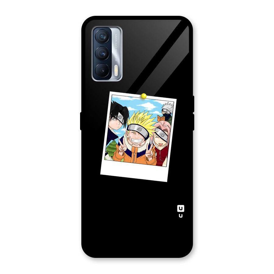 Team Kakashi Cute Glass Back Case for Realme X7