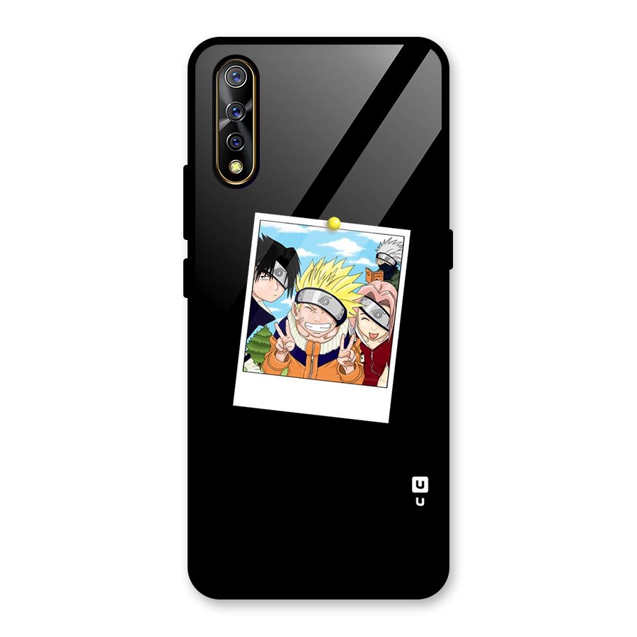Team Kakashi Cute Glass Back Case for Vivo S1