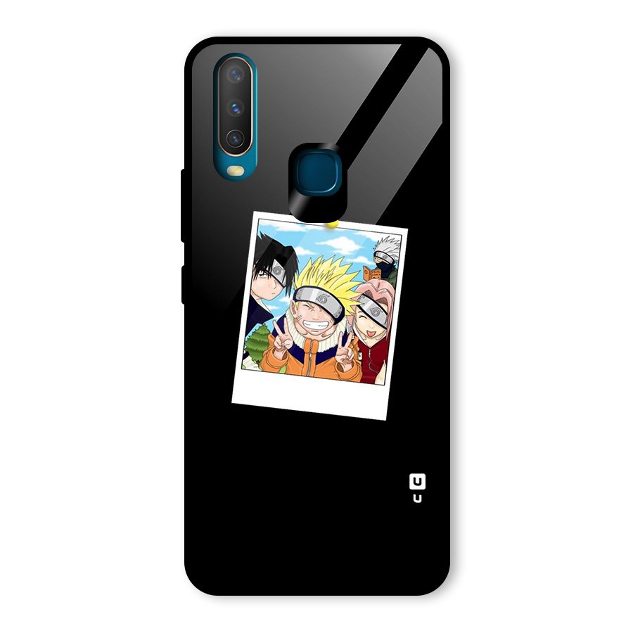 Team Kakashi Cute Glass Back Case for Vivo U10