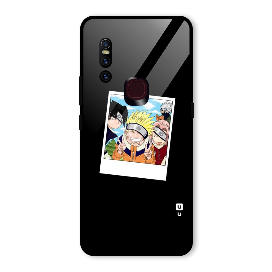 Team Kakashi Cute Glass Back Case for Vivo V15