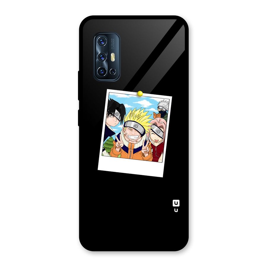 Team Kakashi Cute Glass Back Case for Vivo V17