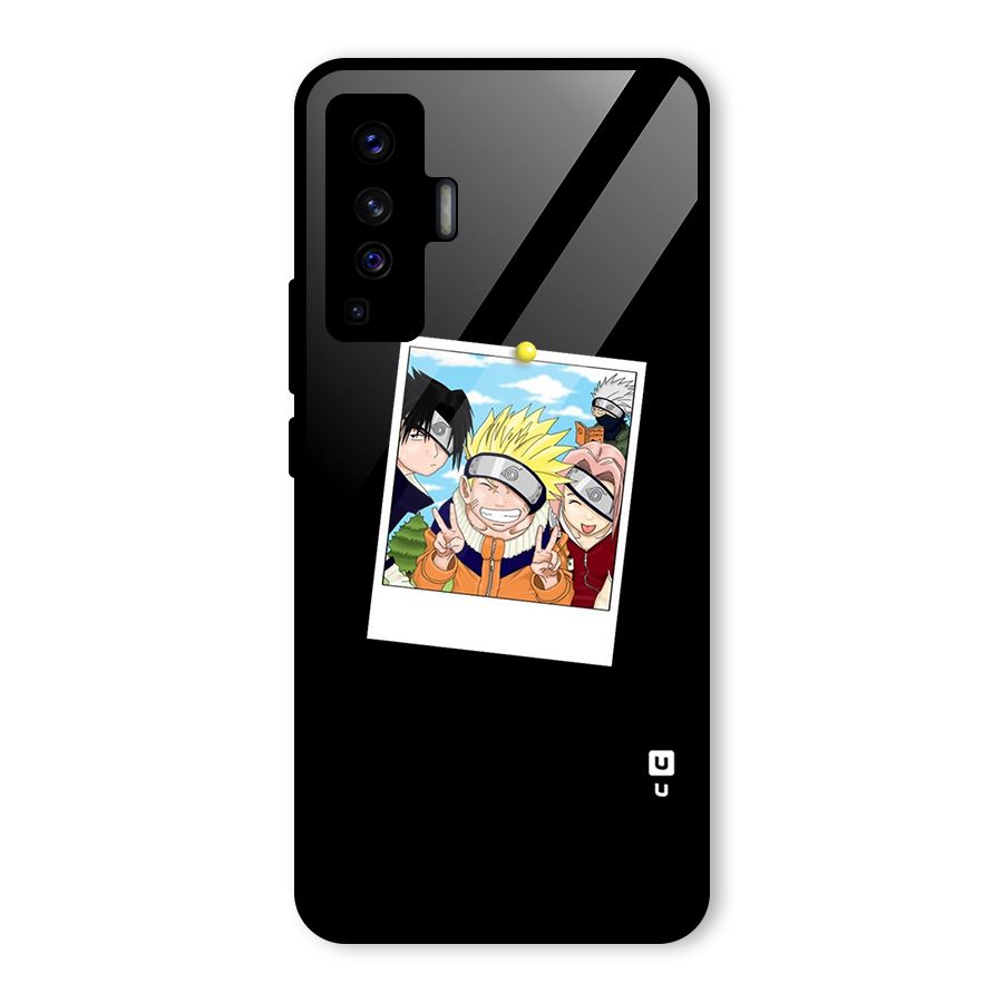 Team Kakashi Cute Glass Back Case for Vivo X50