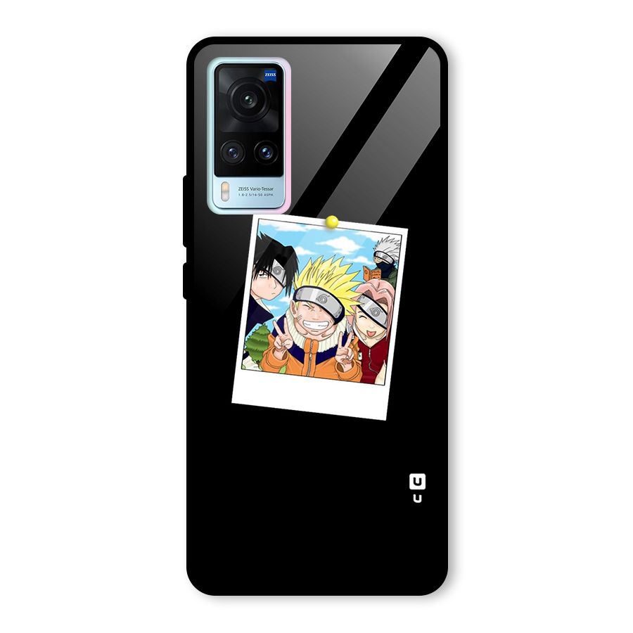 Team Kakashi Cute Glass Back Case for Vivo X60