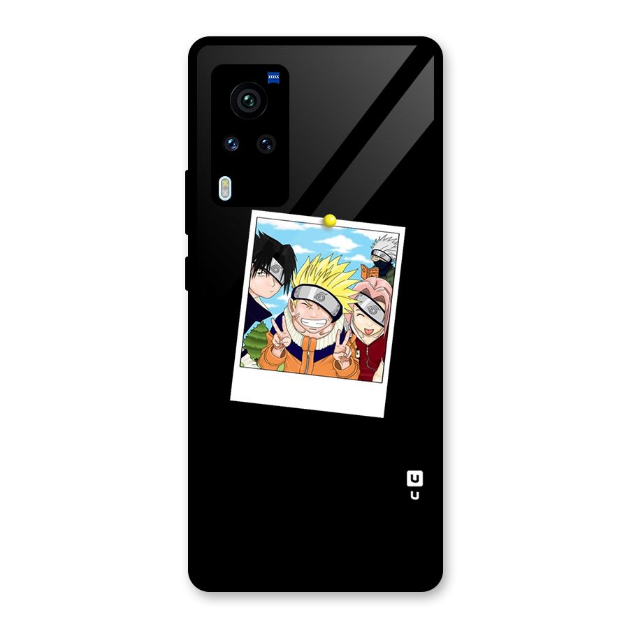 Team Kakashi Cute Glass Back Case for Vivo X60 Pro